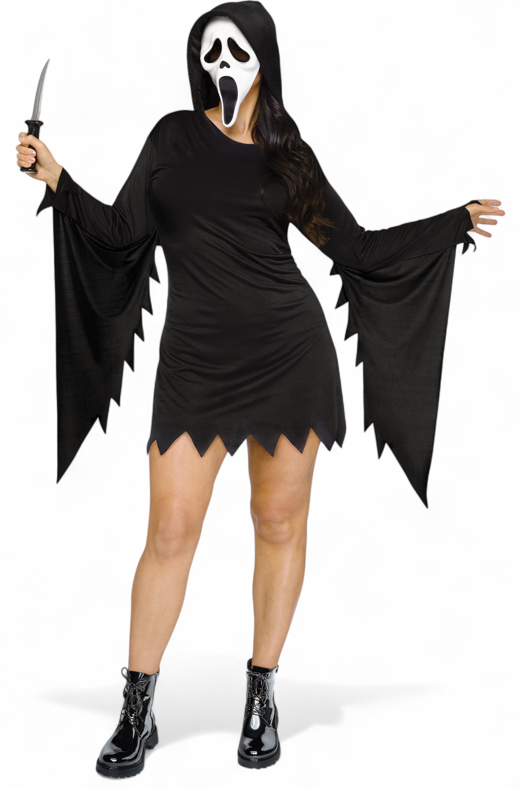 Sassy Ghost Face Plus Size Costume