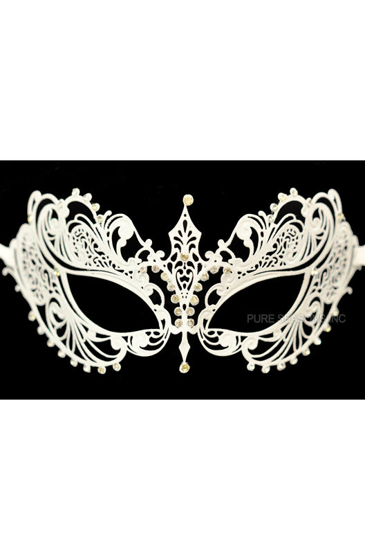 Empress Divine Venetian Mask (White)
